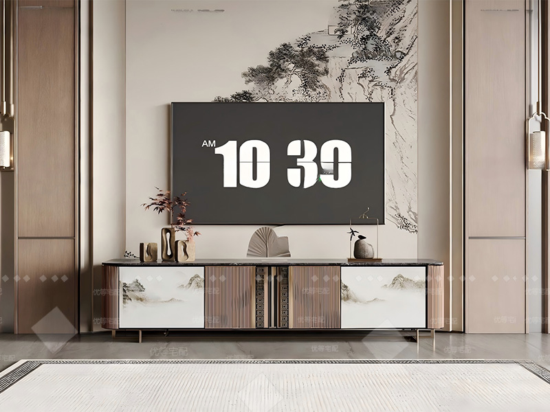 新中式电视背景墙02