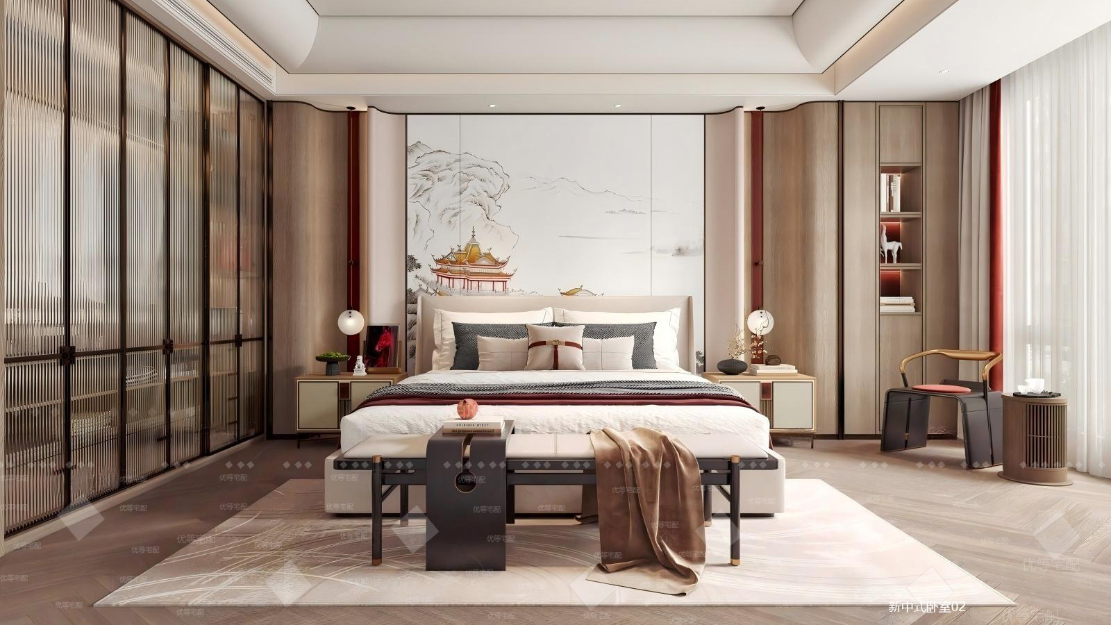 新中式卧室02