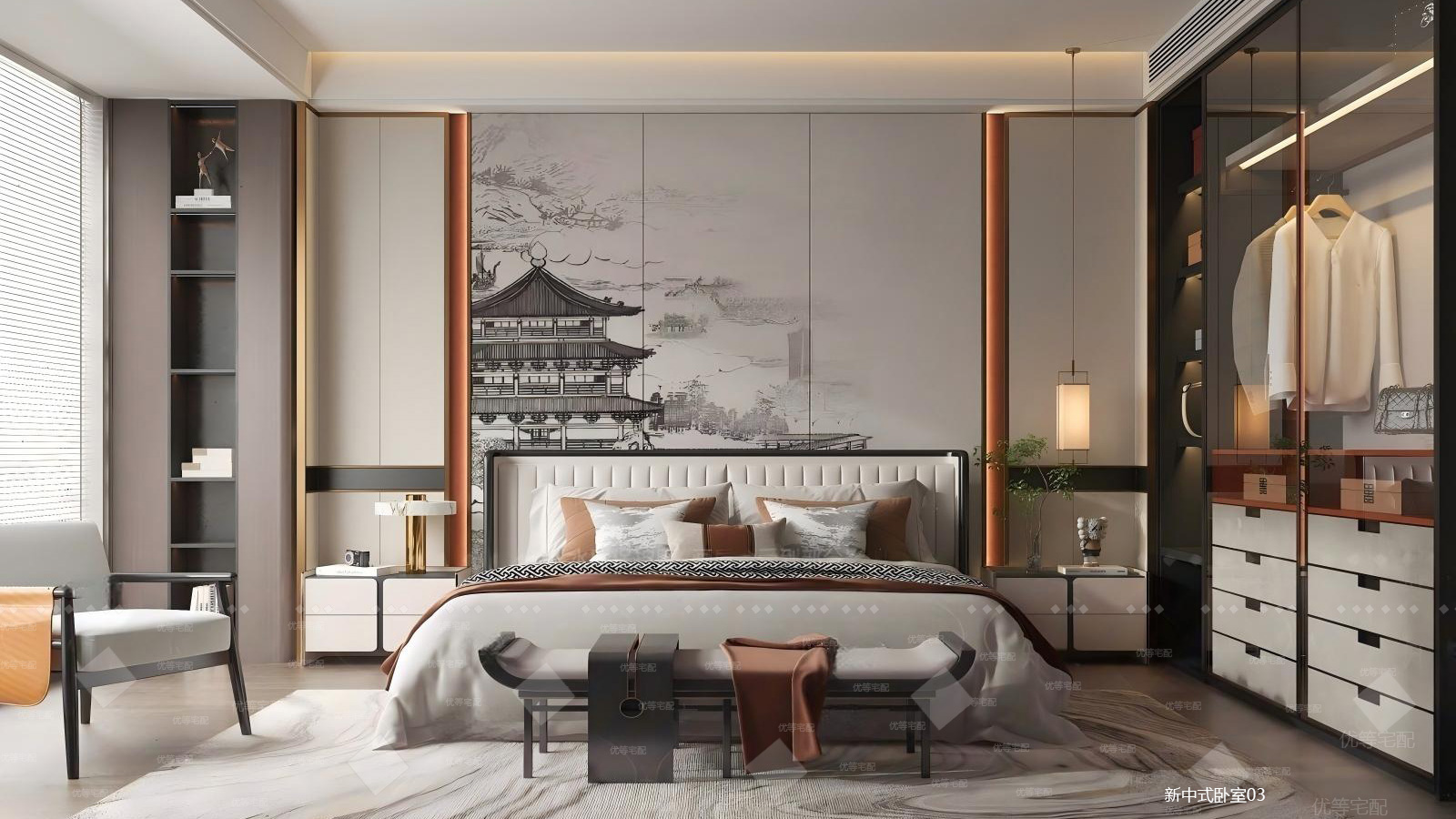 新中式卧室03