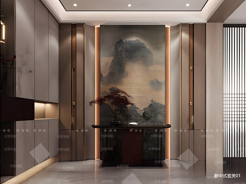 新中式玄关1
