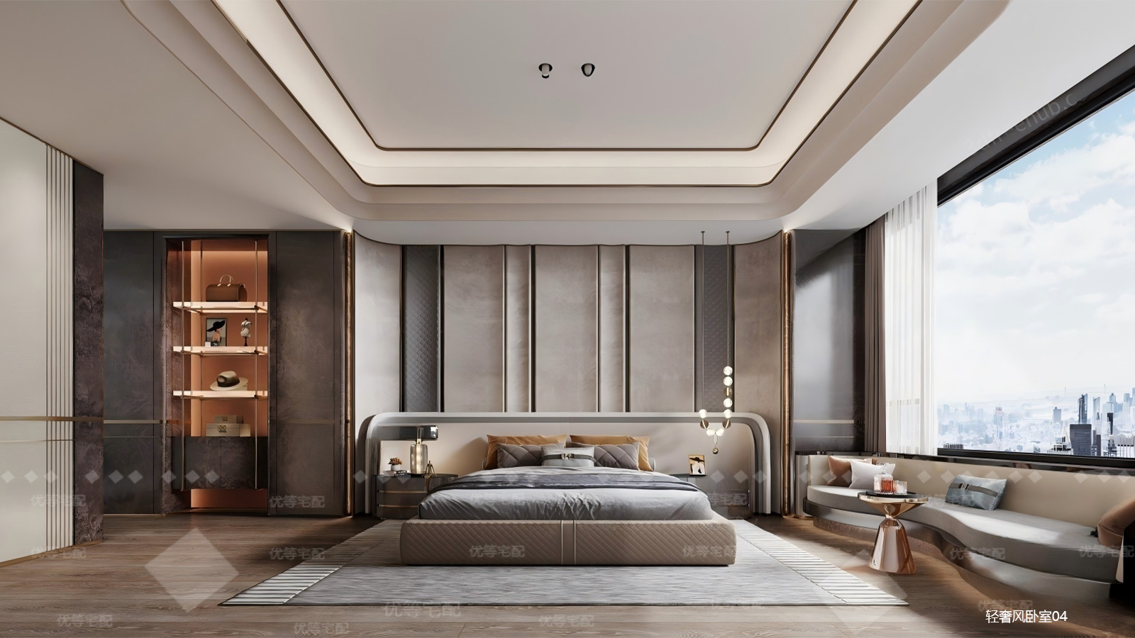 轻奢风卧室04