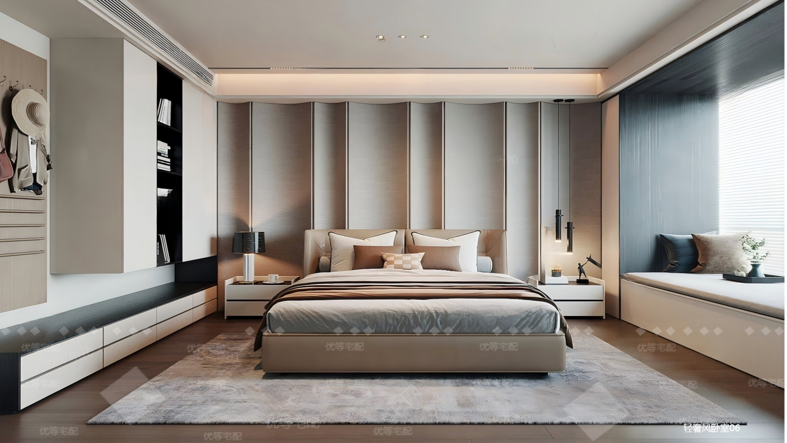 轻奢风卧室06