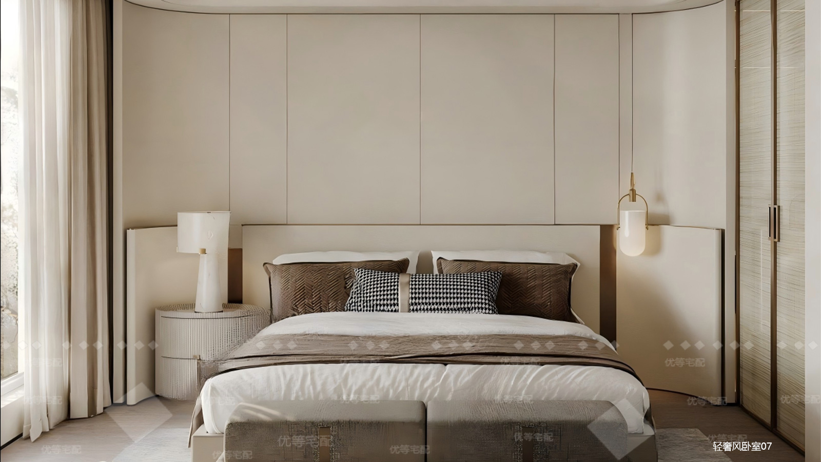 轻奢风卧室07