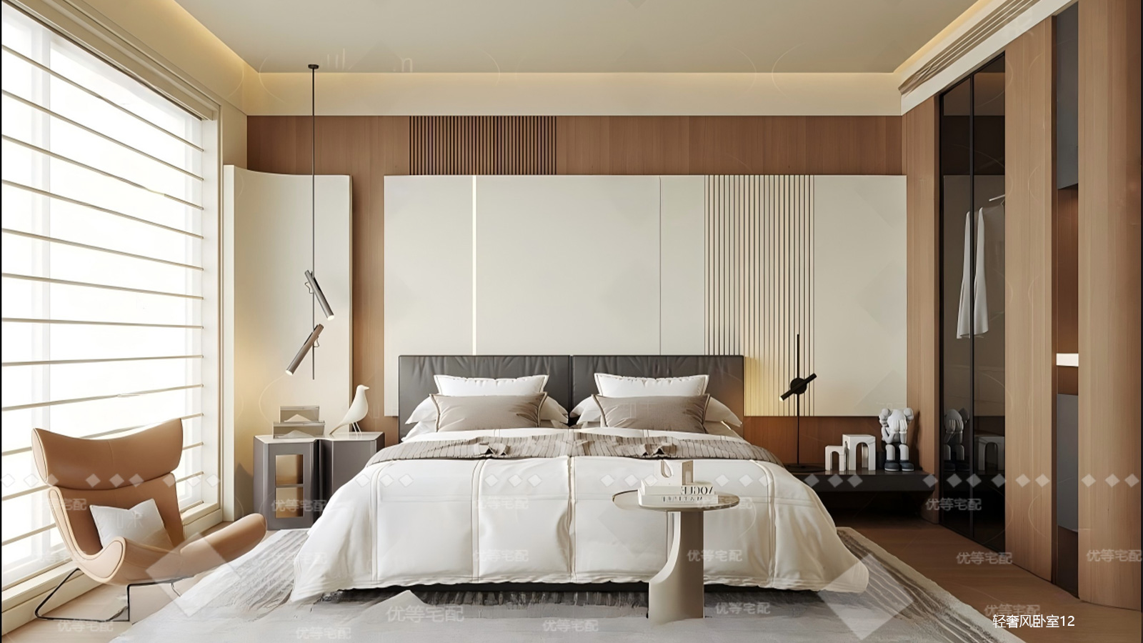 轻奢风卧室12