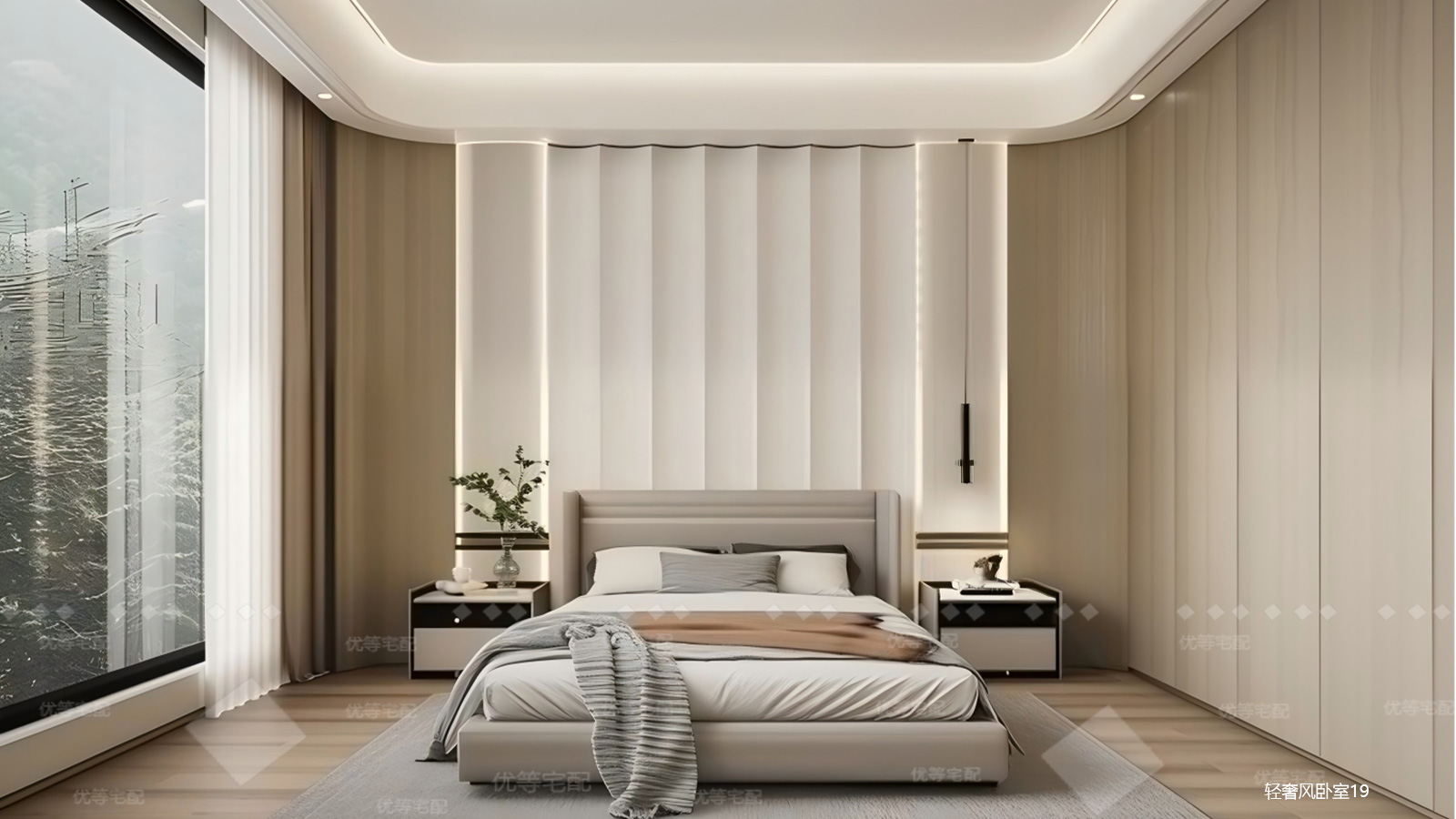 轻奢风卧室19