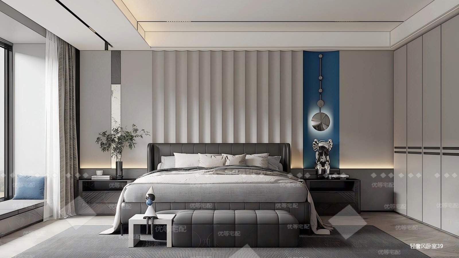 轻奢风卧室39
