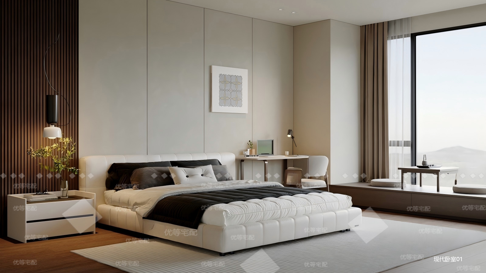 现代卧室01