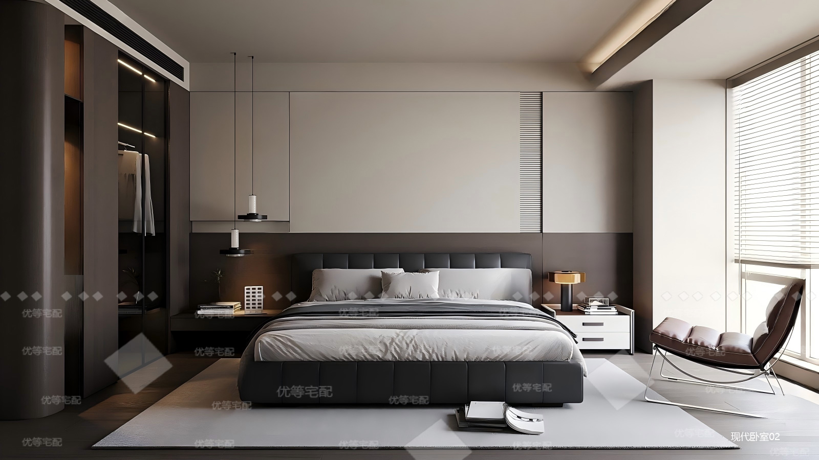 现代卧室02