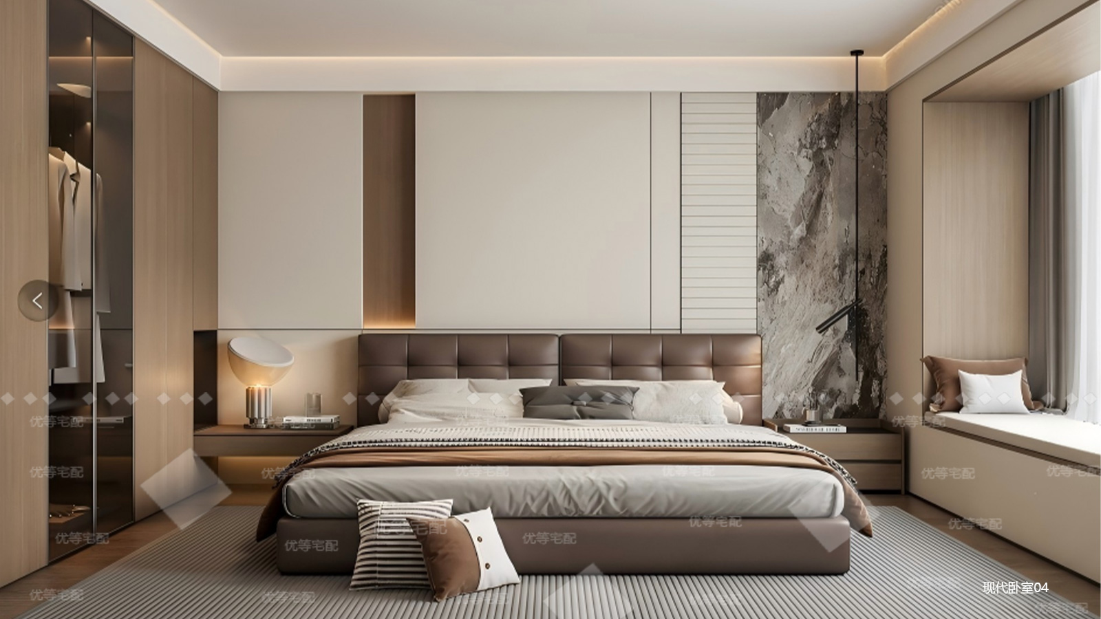 现代卧室04