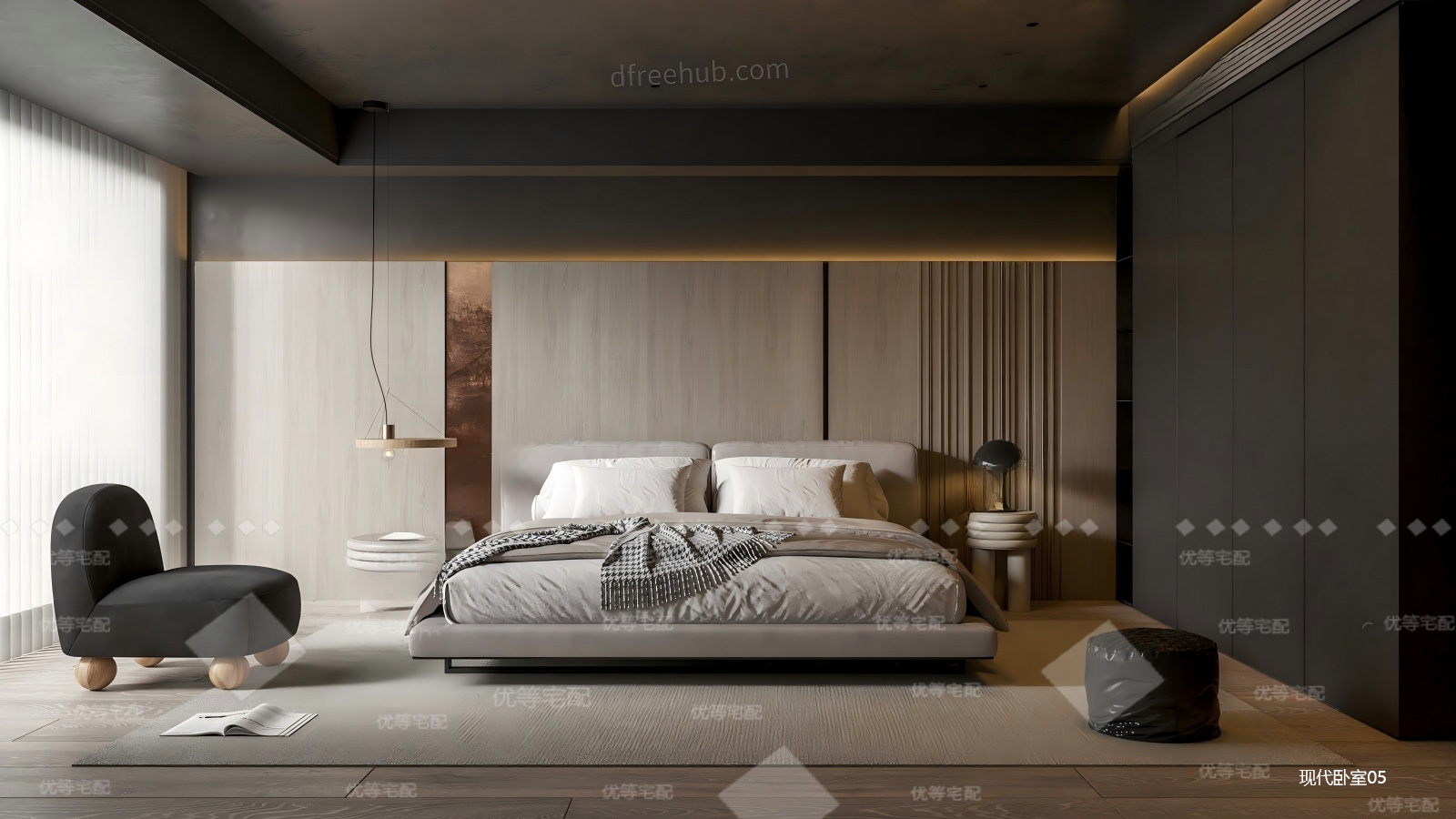 现代卧室05