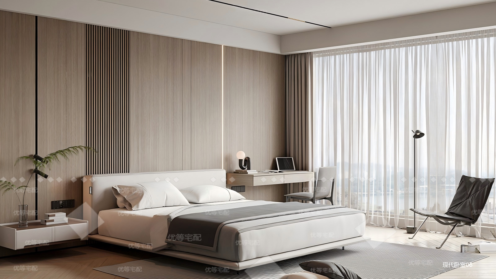 现代卧室06