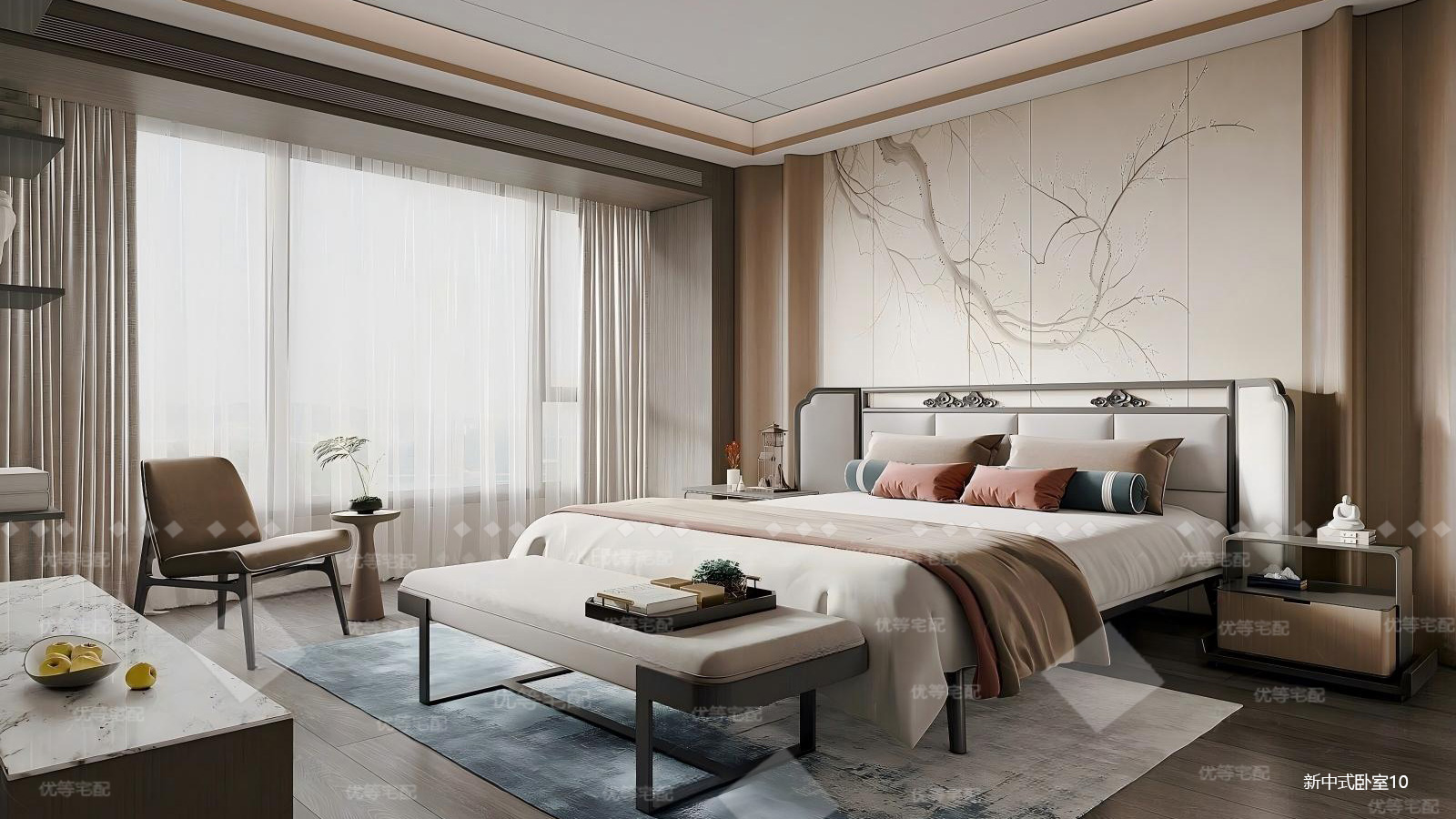 新中式卧室10