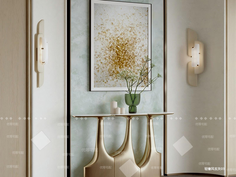 轻奢风玄关03