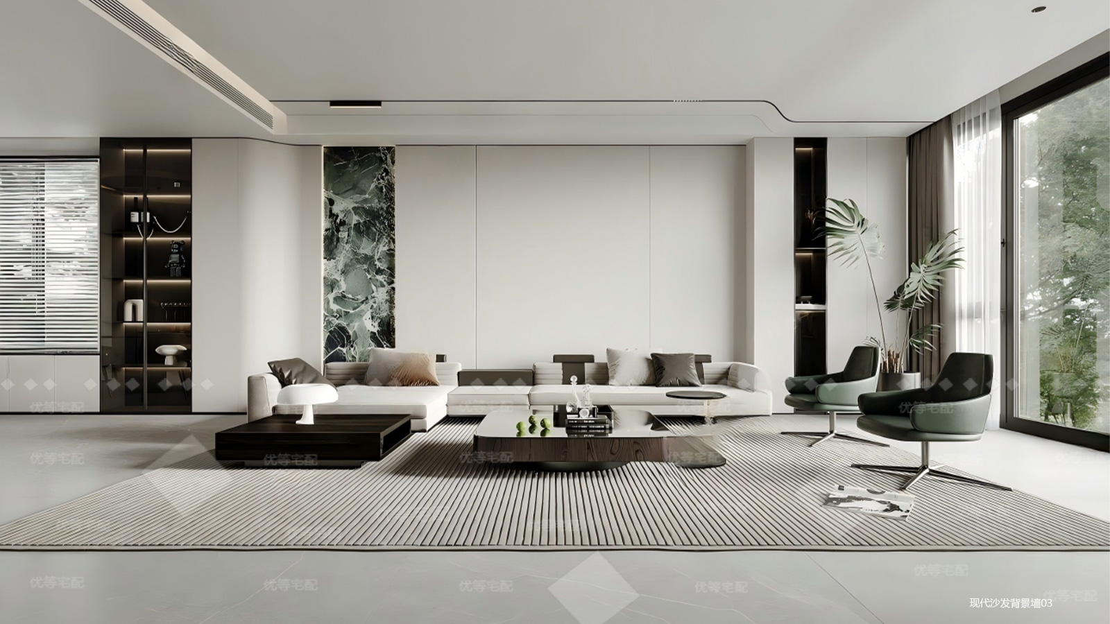 现代沙发背景墙03