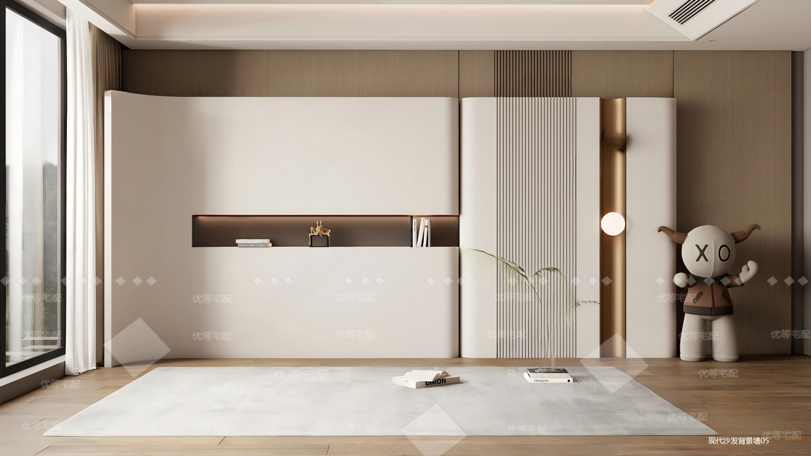 现代沙发背景墙05