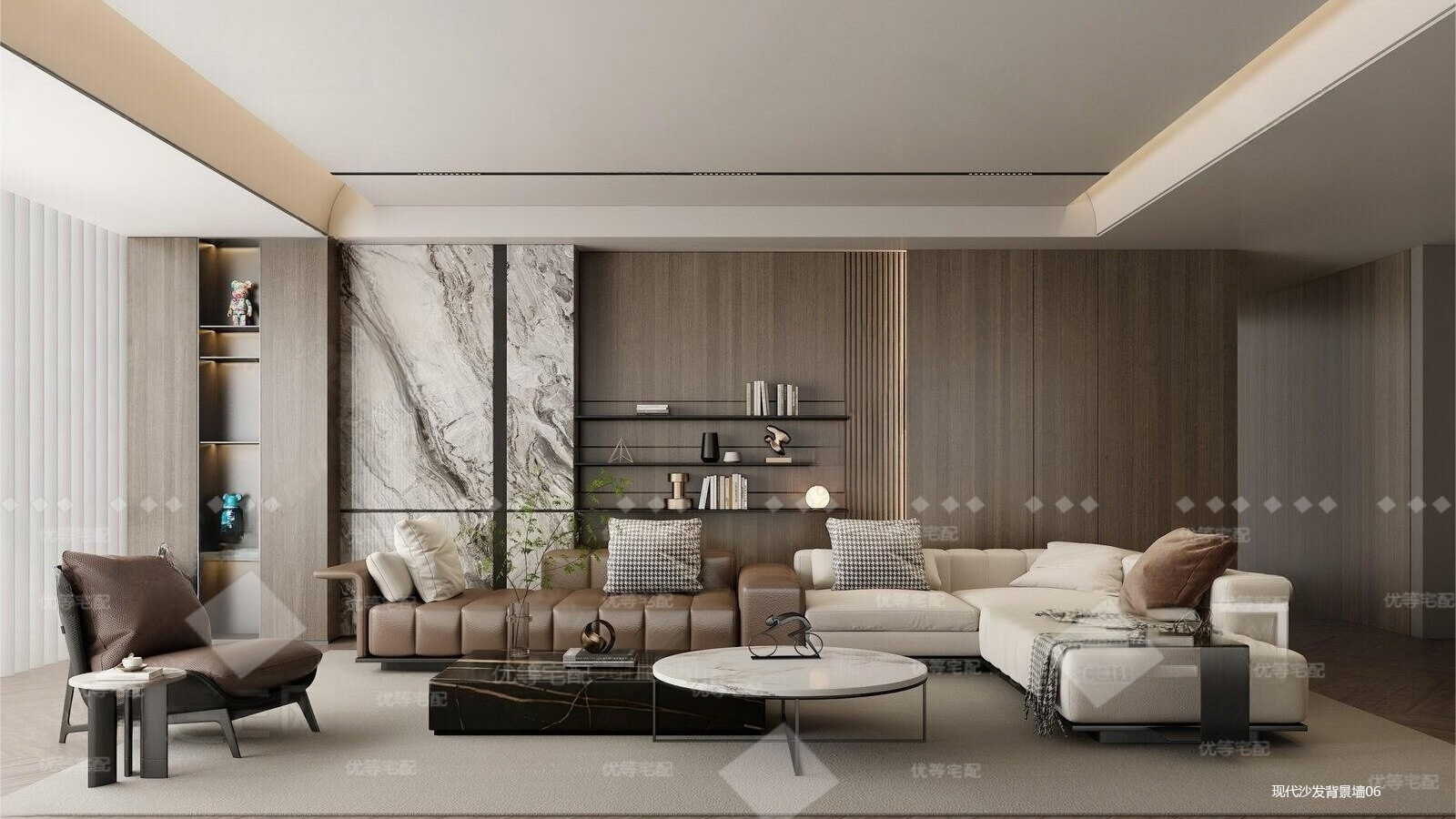 现代沙发背景墙06