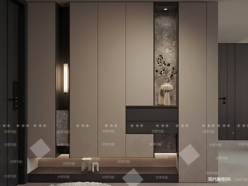 现代鞋柜06