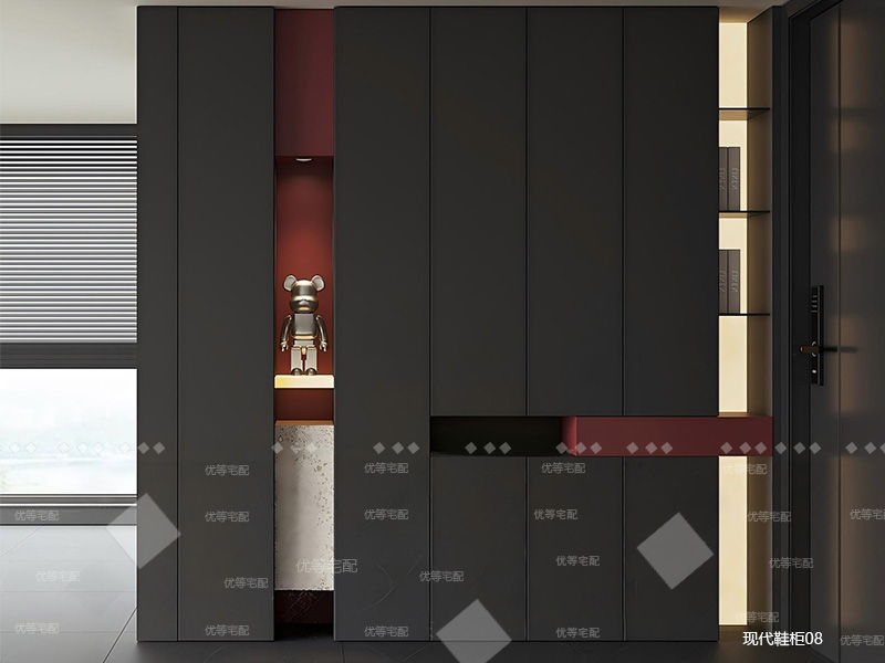 现代鞋柜08