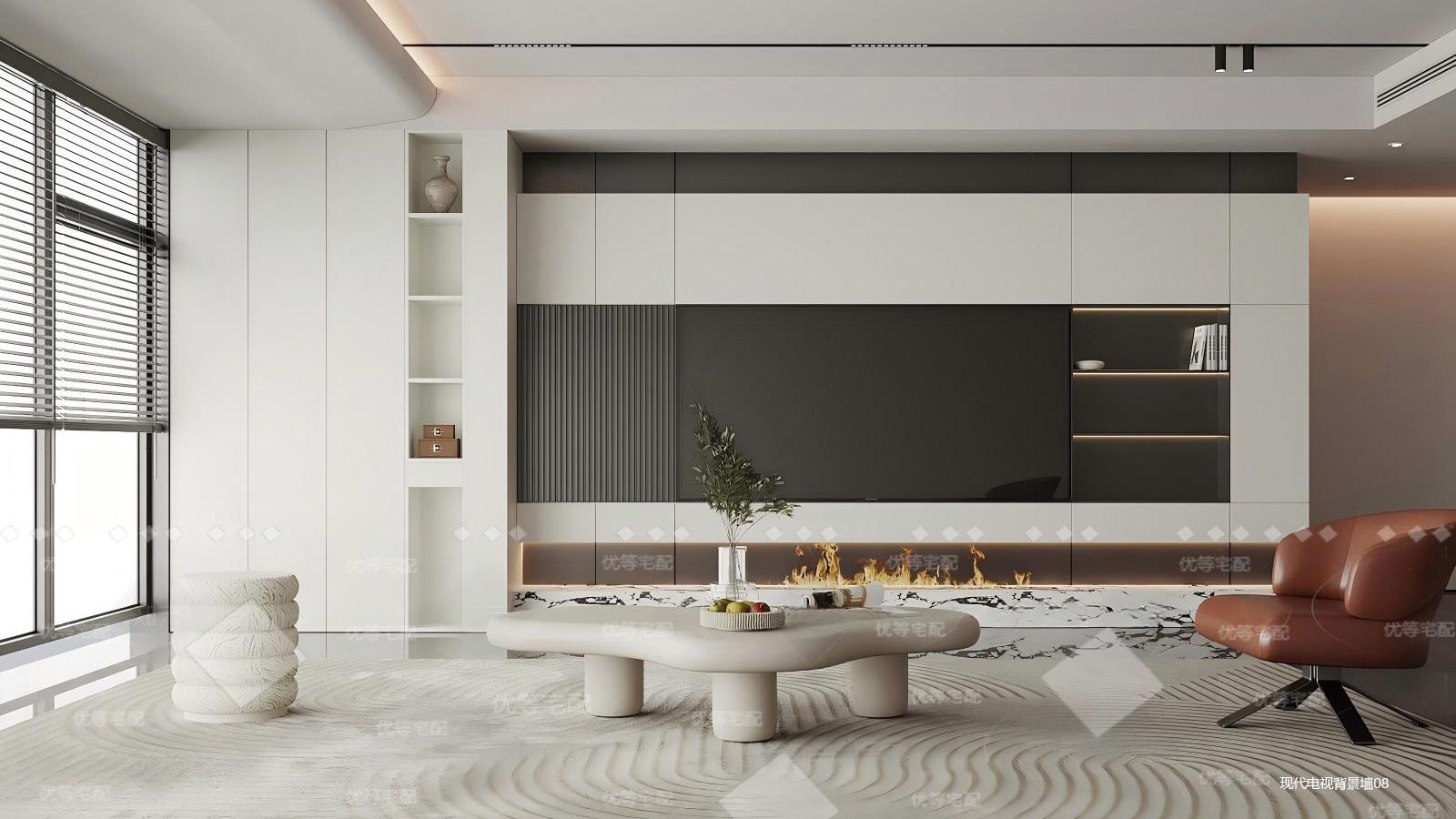 现代电视背景墙08