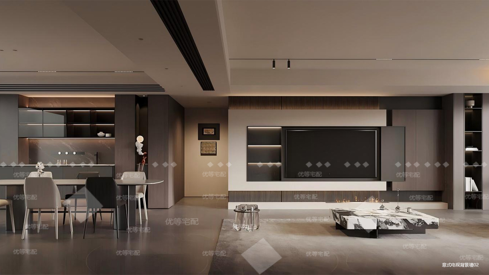 意式电视背景墙02