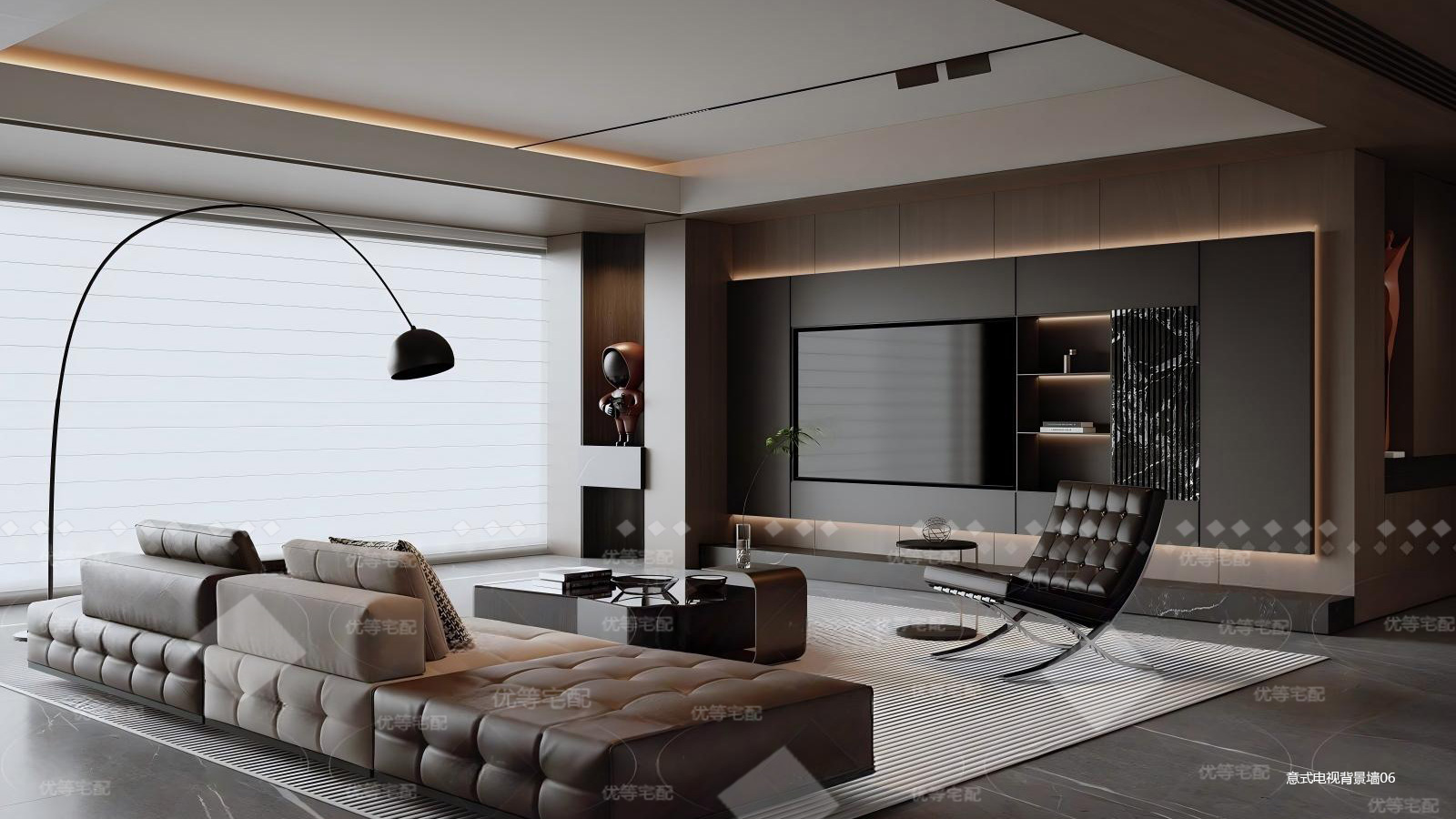 意式电视背景墙06