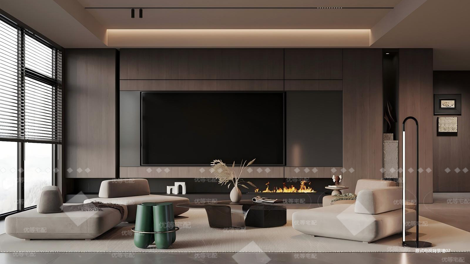 意式电视背景墙07