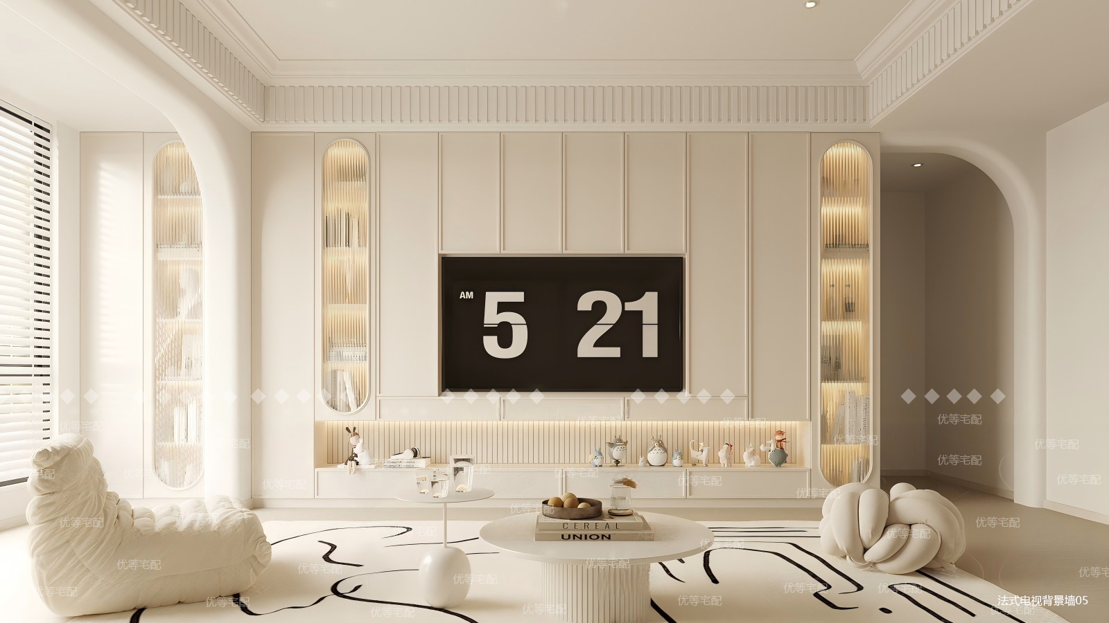 法式电视背景墙05