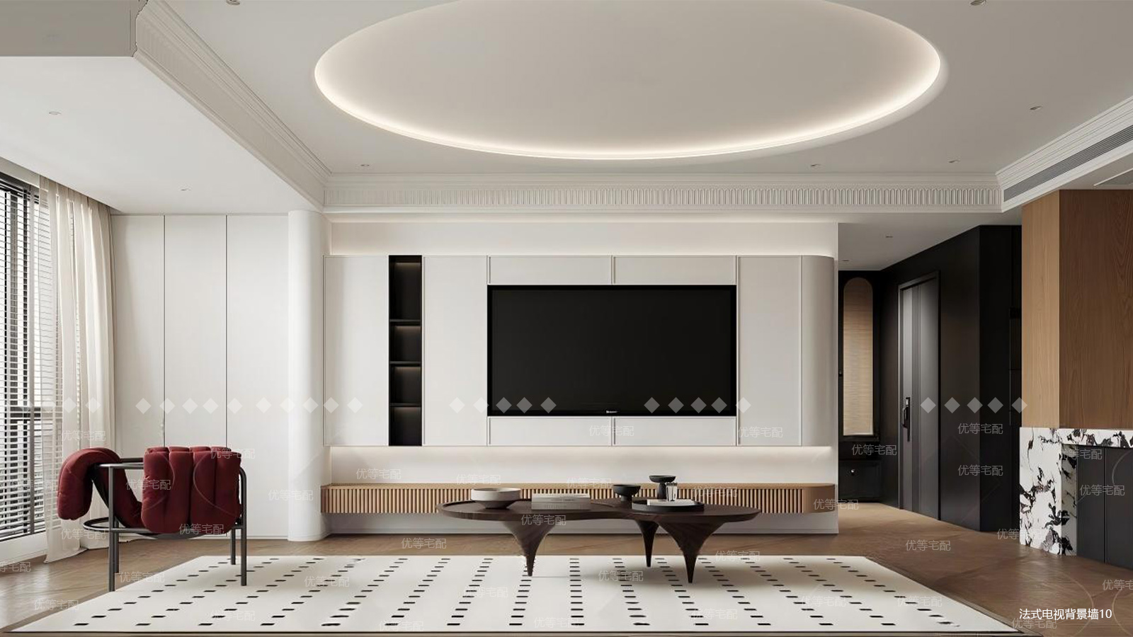 法式电视背景墙10